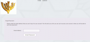 "Forgot Password Please enter the email address that you use to log in to your account. We will send you a link you can use to access your account, where you will be able to set a new password."; "Email address" box; "Email Password" button